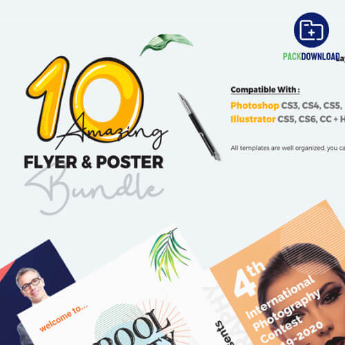 10 Multipurpose Amazing Flyer Poster Bundle