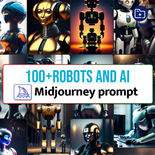 100 Robots And Ai Midjourney Prompt