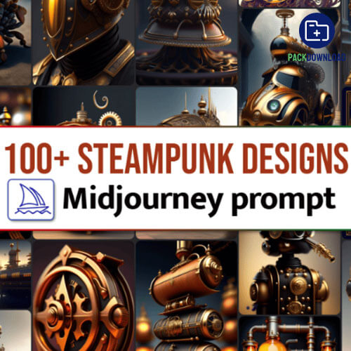 100 Steampunk Designs Midjourney Prompts