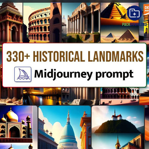 330 Historical Landmarks Midjourney Prompt