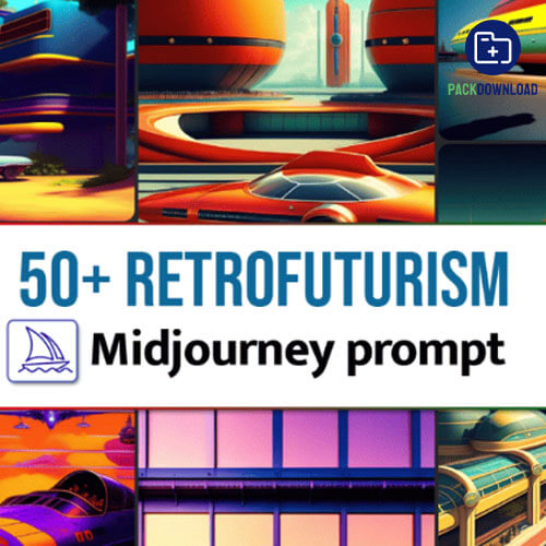 50 Retrofuturisms Midjourney Prompts