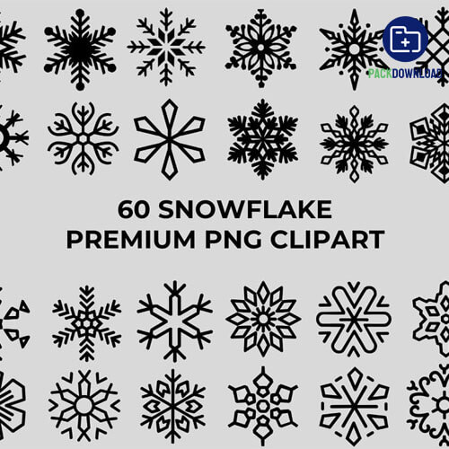 60 Snowflake Premium Png Clipart
