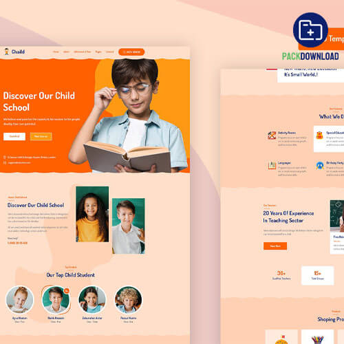Chaild Child School Education Psd Template