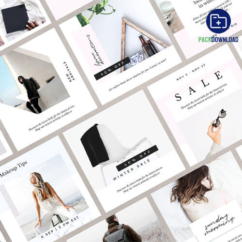 Hazel Instagram Pack Social Media Template