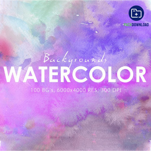 Only Watercolor Backgrounds Textures Bundle