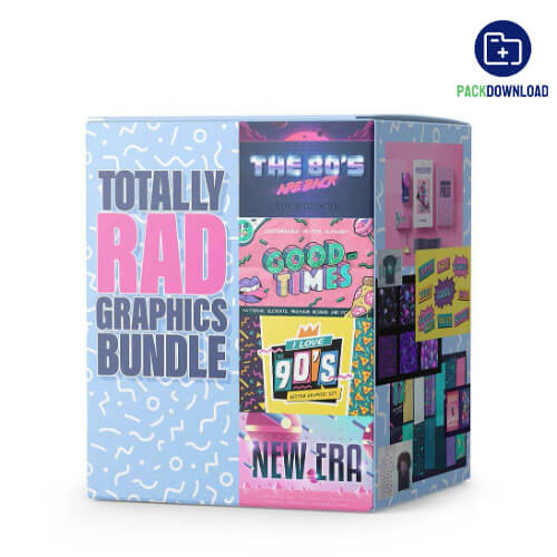 Totally Rad Vintage Graphics Bundle
